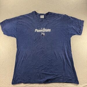 VTG Penn State Nittany Lions T Shirt Est 1855‎ Hanes Heavyweight Adult XL Blue